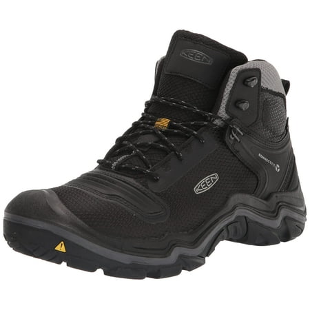 KEEN Men's Durand Evo Mid Waterproof Hiking Boot, Black/Magnet, 12 ...