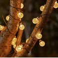 thumbnail image 4 of 1 Pack 100 LED 64FT IP65 Crystal Globe Solar String Lights, Waterproof Solar Outdoor Lights, With 8 Lighting Modes, Festivals Decorations Lights Outdoor For Garden Tree Patio Party Christmas Decoratio, 4 of 10