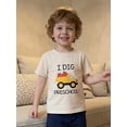 thumbnail image 6 of BemeyourBBs Kids Toddler Baby Boy Back to School T Shirt Outfit Pre Kindergarten Outfits I Dig Preschool Letter Truck Print Short Sleeve Summer Pullover Tee Shirt Tops, 6 of 9