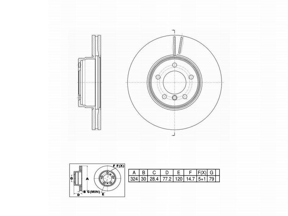 Winstop Brake Rotor, Front WS249047, BMW 535i xDrive 2010-2009