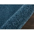 thumbnail image 6 of Malibu Shag Solid Blue Area Rug, 6 of 7