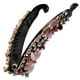 thumbnail image 5 of GOOHOCHY Pinza de pelo de plátano, pinza de plátano grande, herramienta de peinado vintage, pinza de plátano con diamantes de imitación para cabello grueso, 5 of 8