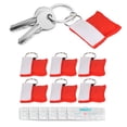 thumbnail image 4 of Llavero De Resucitador De RCP, Protector Facial De Emergencia De Válvula Unidireccional De PE Ligero Rojo De 6 Piezas Para Mochila Para Reanimación Cardiopulmonar, 4 of 7