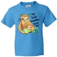 thumbnail image 3 of Inktastic My Great Grandma Loves Me Cute Sloth and Baby Youth T-Shirt, 3 of 5