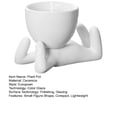 thumbnail image 4 of YAOMOBB Indoor Plant Decoration Pot Creative Craft Desktop Vase Container Small Figure Potted Plant Pot Mini Human Shaped Ceramic Flower Pot, 4 of 7