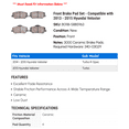 thumbnail image 2 of Front Brake Pad Set - Compatible with 2013 - 2015 Hyundai Veloster - Dynamic Friction, 2 of 2