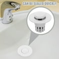 thumbnail image 6 of Pop-up Drain Tub Stopper Water Trough Bathroom Drainer Ordinary Face Pool White, 6 of 6
