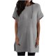thumbnail image 2 of Fiudx Ropa de Mujer Blusas de Manga Corta con Capucha y Bolsillos de Color Sólido Informal a La Moda para Mujer, 2 of 4