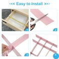 thumbnail image 5 of Uxcell 37 x 7 cm PP Plastic Adjustable Separator Drawer Organizer Divider for Storing Socks 40 Pcs Pink, 5 of 6