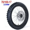thumbnail image 3 of Applies to 70/100-17 Inch Motorcycle Front Wheel 1.60-17 Steel Rim Circle Aluminum Hub 17" Dirt Tire CRF KLX Kayo BSE Dirt Pit Bike, 3 of 7