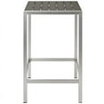 thumbnail image 3 of Modway Shore Table de Bar d'Extérieur en Bois et Aluminium pour Patio, Argent/gris, 3 of 4