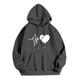thumbnail image 5 of WILLBEST Sudadera con Capucha y Cordón Ajustable, Estilo Casual, para Mujer, Ideal para Otoño E Invierno, Perfecta para Actividades Al Aire Libre Tallas Grandes, con Estampado de Letras Chica​​, 5 of 6