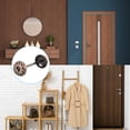 thumbnail image 6 of Uxcell Door Hole Cover Plate Zinc Alloy Wave Round Deadbolt Cover Plate Door Reinforcement Plate for Door Hole Filling Chrome Plated, 6 of 6
