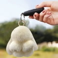 thumbnail image 2 of Llavero de Coche Suave Conejo Pompom, Colgante Hecho a Mano de Piel Falsa de 10 cm Llavero Lindo, 2 of 7