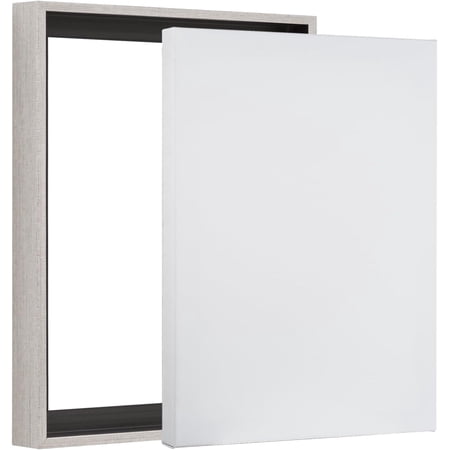 Value pack of 10x15 Stretched 1-1/2 (1.5) ich deep Floater Frame for Your Paitigs/Artwork/Wall Art/Wall (Atique Silver, 10 x 15 ich, Portrait)