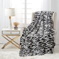 thumbnail image 1 of Flannel Blanket Lightweight Super Soft Ultra Luxurious Plush Fleece Zebra, 50" X 60", 1 of 6