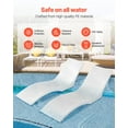 thumbnail image 3 of VEVOR Chaises Longues de Piscine 2 Pcs Chaise Longue Intérieure Étagère de Piscine, 3 of 9