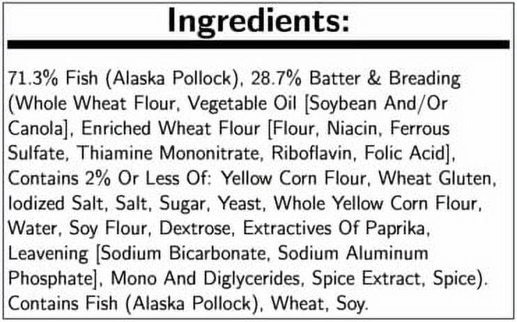 Trident Seafoods Alaskan Whole Grain Breaded Pollock, 3.6 Ounce - 1 each.