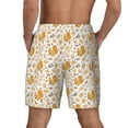 thumbnail image 2 of Lsque Mens Swim Trunks Squirrel And Leaves Pattern - Bathing Suit Compression Liner - Beach Swim Shorts Swimwear - (S-3XL) - Stretch Quick Dry -3X-Large, 2 of 9