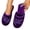 Purple, variant on Satin Slippers Women Sequin Floral Embroidery Closed Toe Mule House Slippers Designer Closed Toe Slippers Gray 36