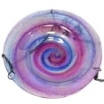 thumbnail image 3 of Home & Garden Swirl Hanging Bird Feeder Glass Bath Yard Decor 12825, 3 of 3