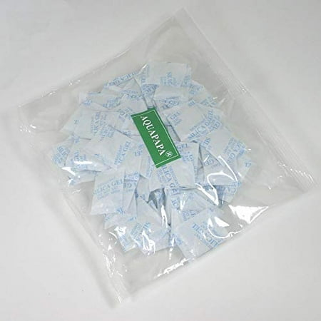 100 Packets 2 Gram Silica Gel Desiccant Pack Moisture Absorber Dehumidifier