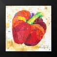 thumbnail image 2 of St. Hilaire, Elizabeth 12x12 Black Modern Framed Museum Art Print Titled - Veggie Splash IV, 2 of 5