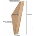 thumbnail image 3 of Ganchos de madera minimalistas, ganchos decorativos para pasillos y vestíbulos, ganchos para abrigos resistentes y de fácil instalación para soluciones que ahorran espacio, 3 of 5