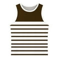 thumbnail image 5 of ShiShine Toddler Boys Girls Sleeveless Tank Tops Soft Crewneck Undershirts Summer Striped Print Sleeveless Vests Size 3-15T, 5 of 6