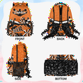 thumbnail image 3 of Jiaoprinted Custom Cheer Backpack with Name, Personalized Cheerleader Backpack for Cheerleading Casual Bag Backpack for Team Women Orange Glitter, 3 of 7