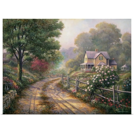 Morning Framed Poster - Great BIG Canvas | Rolled John Zaccheo Poster Print entitled Lilac Morning