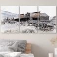 thumbnail image 3 of wall26 Canvas Print Wall Art Set Wild West Texas Wooden Wagons Nature Wilderness Photography Realism Rustic Scenic Relax/Calm Multicolor for Living Room, Bedroom, Office - 16"x24"x3 Panels, 3 of 5