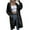 Black, variant on qolati Cardigan Sweaters for Women Oversized Lantern Sleeve Open Front Long Cardigans Lightweight Cozy Cable Knit Winter Coats Outerwear