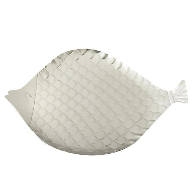 Leeber 72321 Elegance Silver Fish Platter - 12 x 9.5 in.