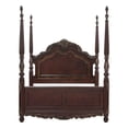 thumbnail image 5 of Park Queen Size Poster Bed with Shell Motifs and Burl Inlays- Brown Veneer, 5 of 6