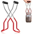 thumbnail image 2 of Ludlz Canning Jar Lifter Tongs, Quality Stainless Steel Jar Lifter with Rubber Grip Handle Anti-Skid Anti-Scald for any size Canning Jars Glass Jars Safe and Secure Grip, Kitchen Restaurant, 2 of 2