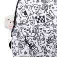 thumbnail image 2 of Linda mochila Kawaii Unisex hombro estudiante Bolso de viaje de nailon (negro), 2 of 8