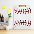 thumbnail image 6 of Coolnut Baseball Clipboard A4 Standard Size Decorative Clipboard with Low Profile Metal Clip for Students Men Women Classroom and Office Gifts, 6 of 7