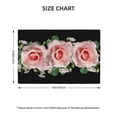 thumbnail image 2 of Placemats Set of 4 / 6, Pink Roses Placemats for Dining Table Indoor/Outdoors Heat Resistant Washable Placemats 18" x 12", 2 of 8
