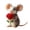 B, variant on Valentine's Day for Her /Him, Wool Felt Mouse Decor Set - Cute Stuffed Mouse Figurines (Gift Box, Rose, Bowtie, Heart Accents) for Home Shelf Desktop Party Decor