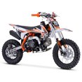thumbnail image 2 of Orange - Trailmaster TM22 125cc Dirt Bike, Kick Start Manual Clutch, 2 of 4