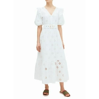 Kate Spade New York Sleeveless Eyelet Wrap Dress Shore Thing, Rich  Navy/Fresh White (10) - Walmart.com