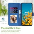 thumbnail image 3 of for Galaxy A15 5G Phone Case Wallet,A15 5G Flip Cases,Card Holder Cute Floral Leather Kickstand,Wrist Strap,,Shockproof Protective Cover for Samsung Galaxy A15 5G / 4G (Blue), 3 of 14