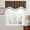 Coffee, variant on Nkmbld Window Valances for Living Room, Elegant Fringed Window Curtains, Farmhouse Country Rustic Kitchen Valances for Bedroom Bathroom, Gray