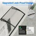 thumbnail image 4 of GUANSU-CN Polycarbonate Window Door Awning Canopy Clear with Black Bracket 40 Inch x 120 Inch, 4 of 6