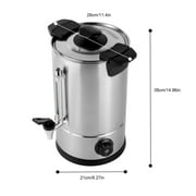 8L/2.11gal Catering Hot Water Boiler Tea Urn Coffee Commercial Electric Stainless Steel