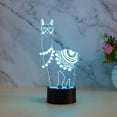 thumbnail image 3 of Alpaca 3D Illusion Night Light Forma De Dibujos Animados Lámpara De Noche Holograma 3D Illusion Night Light Minnieouse HA019772-00, 3 of 5