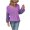 Purple, variant on Vedolay Fall Sweaters for Women 2023 Women Knitted Sweater Crew Neck Solid Basic Long Sleeve Loose Fit Pullover Top,Gray S