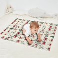 thumbnail image 2 of Beige Christmas Santa and Train Pattern Blanket,Comfortable Soft Flannel Throw Blanket,All Season,Warm Lightweight Blankets for Sofa Bed Couch Living Room Chair,30"x40", 2 of 4