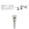 thumbnail image 1 of American Imaginations 35.5-in. W 1 Hole Ceramic Top Set In White Color - Overflow Drain Incl. AI-16724, 1 of 1